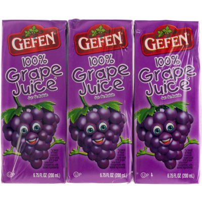 Gefen Grape Juice -  Box Drinks 3x6.75 oz